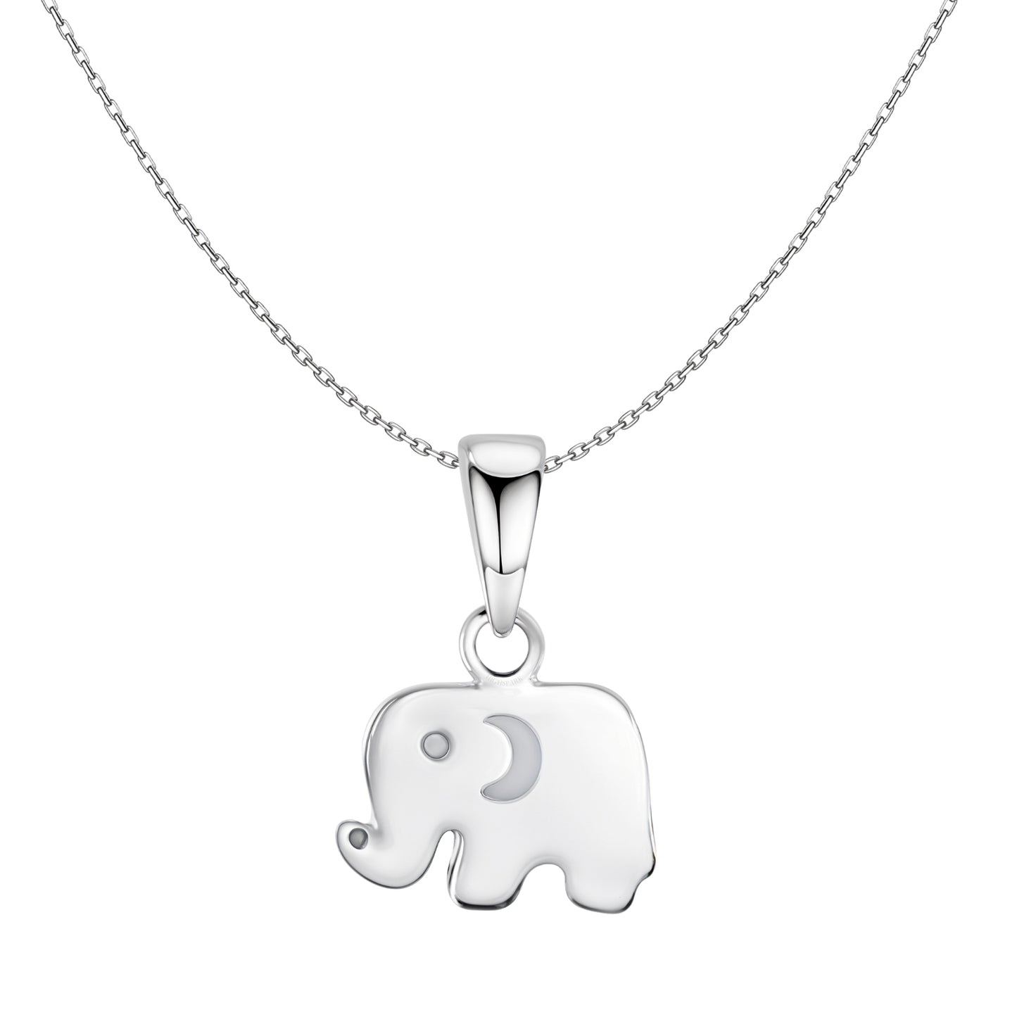 Lucky little Elephant Pendant With Chain in 925 Sterling Silver For Women