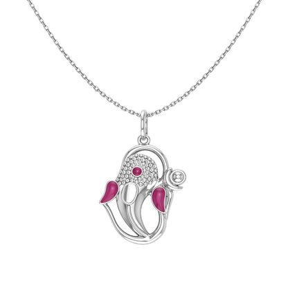 Divine Ganesha Pendant in 925 Sterling Silver For Men & Women