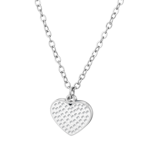 Sweet Heart Pendant & Chain in 925 Sterling Silver for Women With Diamond like Brilliance Zirconia