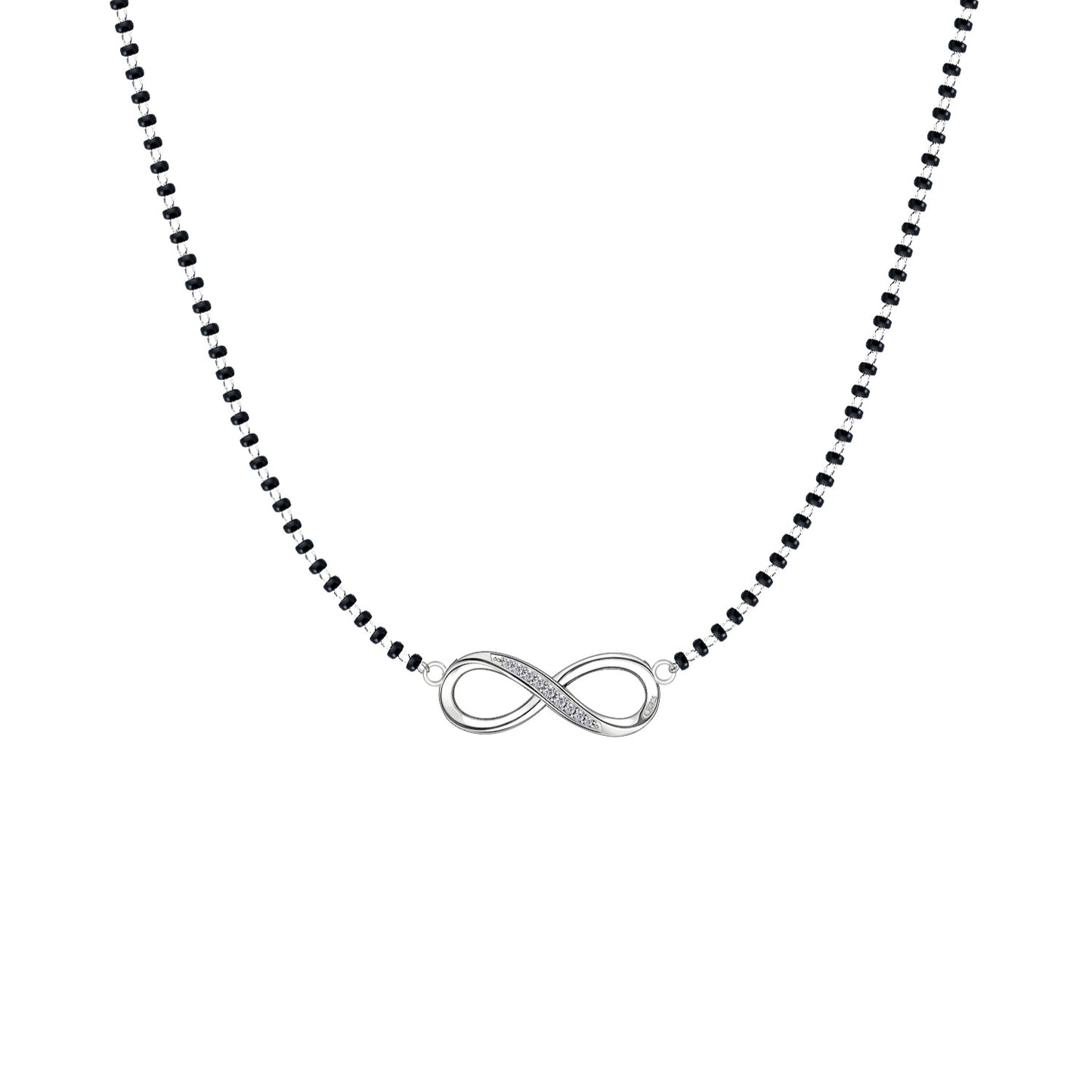 Forever Infinity Mangalsutra Necklace in 925 Sterling Silver For Women