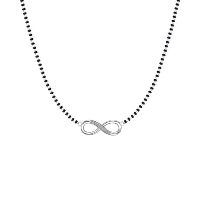 Forever Infinity Mangalsutra Necklace in 925 Sterling Silver For Women