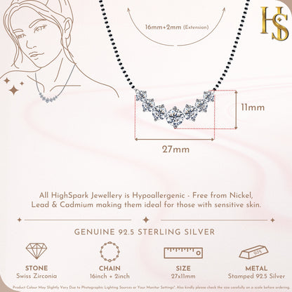 Starry Constellation Mangalsutra Necklace in 925 Sterling Silver For Women