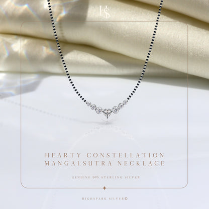 Hearty Constellation Mangalsutra Necklace in 925 Sterling Silver For Women