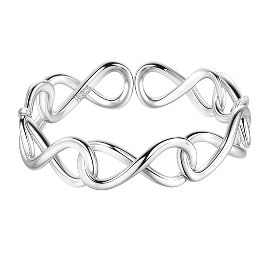 Boundless Infinity Ring in 92.5 Sterling Silver