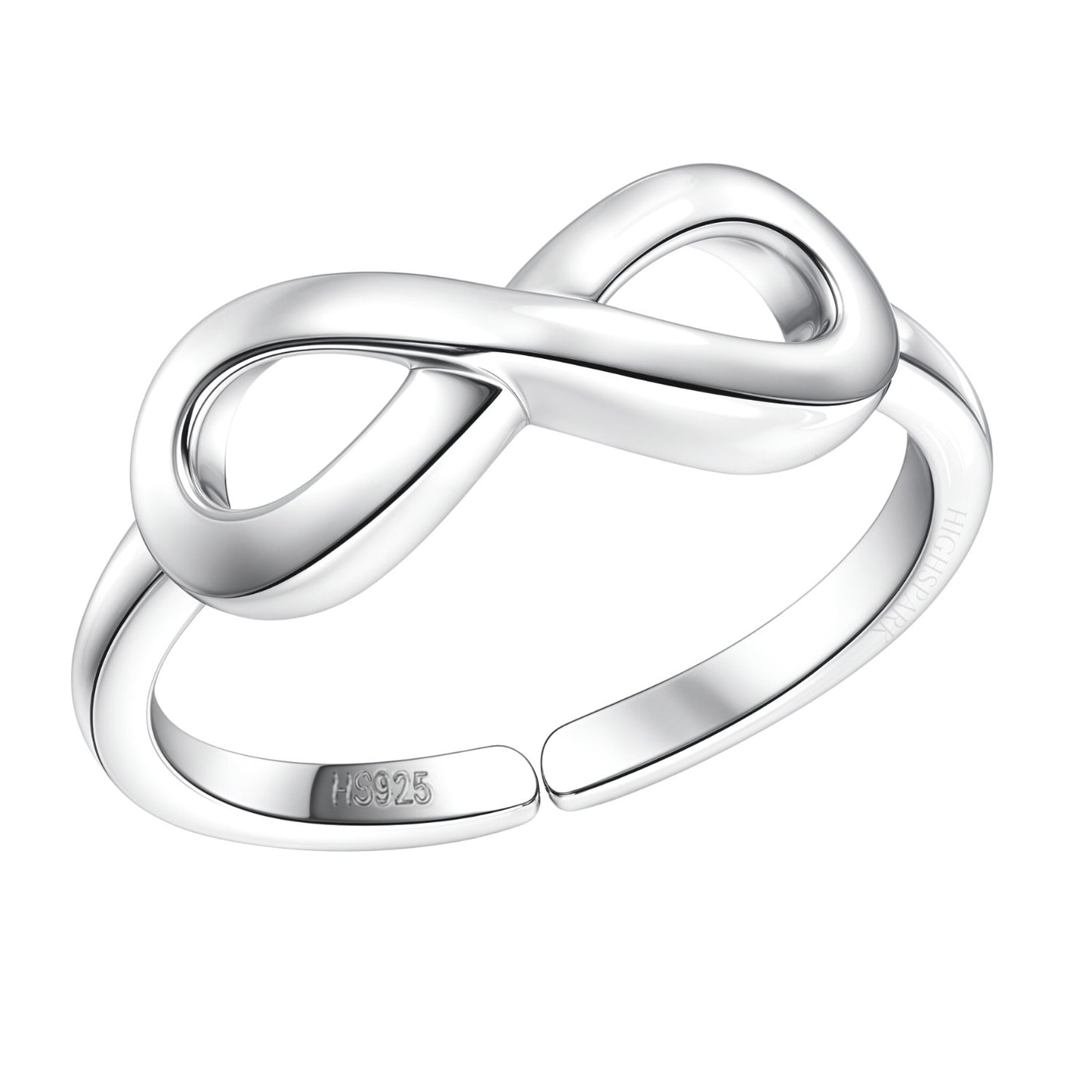 Solitaire Adjustable Ring 'Sparkling Martini' for women in 92.5 Silver