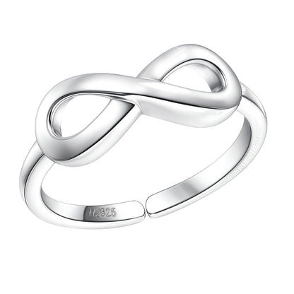 Solitaire Adjustable Ring 'Sparkling Martini' for women in 92.5 Silver