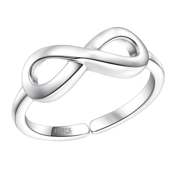 Solitaire Adjustable Ring 'Sparkling Martini' for women in 92.5 Silver