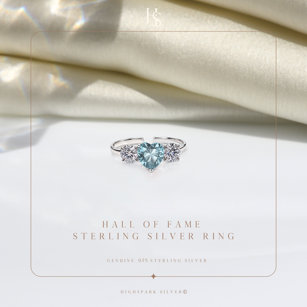 Passionate Blue Heart Promise Adjustable Ring in 92.5 Sterling Silver with Diamond like Brilliance Zirconia