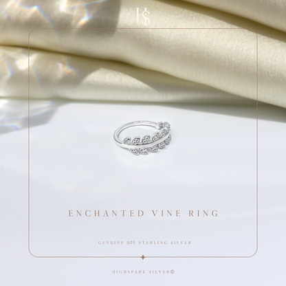Enchanted Vine Ring in 925 Sterling Silver for Women