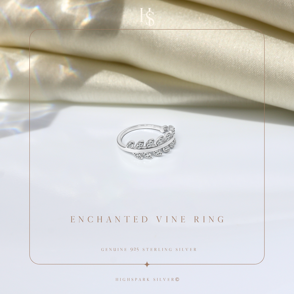Enchanted Vine Ring in 925 Sterling Silver for Women
