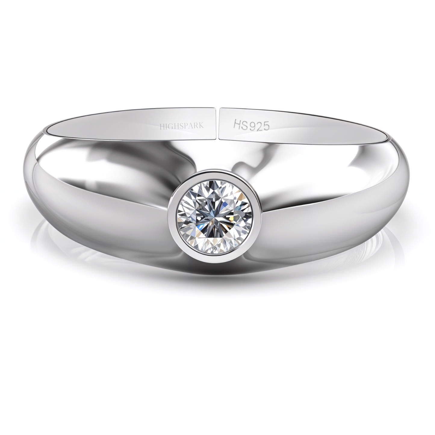 Rise Above All Ring in 92.5 Sterling Silver With Diamond like Brilliance Zirconia