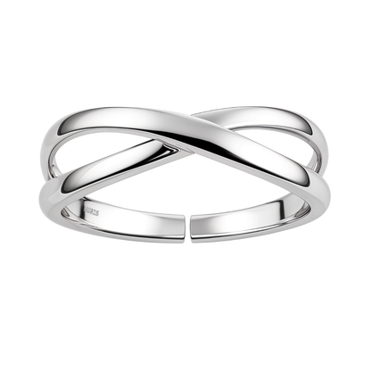 Classic Cross Ring in 925 Sterling Silver for Women