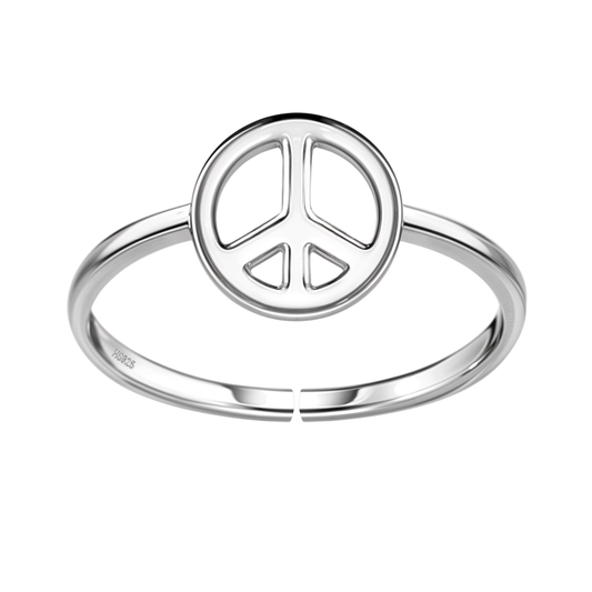 Symbol of Peace Ring in 925 Sterling Silver for Women
