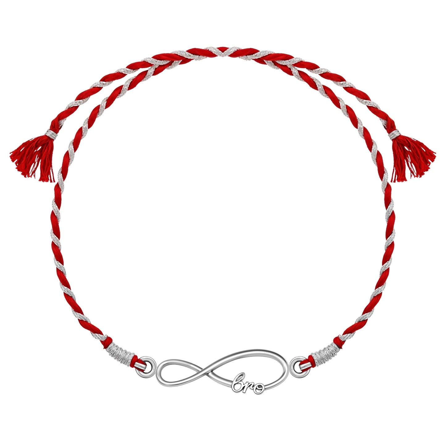 Infinity Bond Silver Rakhi for Brother – 925 Sterling Silver
