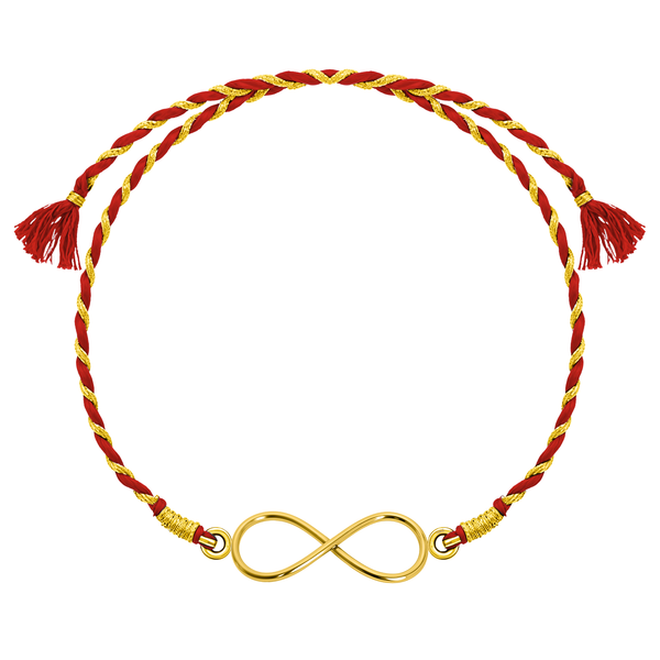 Infinite Blessings Gold-Plated Silver Rakhi for Brother