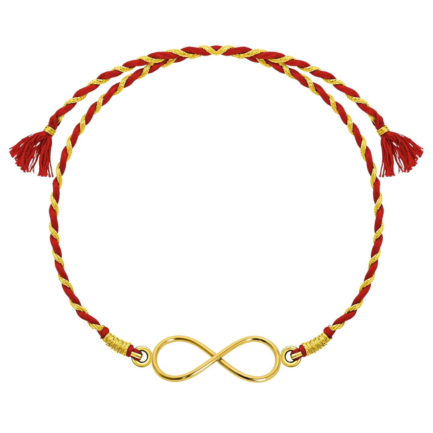 Infinite Blessings Gold-Plated Silver Rakhi for Brother