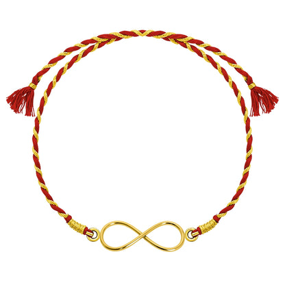 Infinite Blessings Gold-Plated Silver Rakhi for Brother