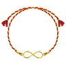 Infinite Blessings Gold-Plated Silver Rakhi for Brother