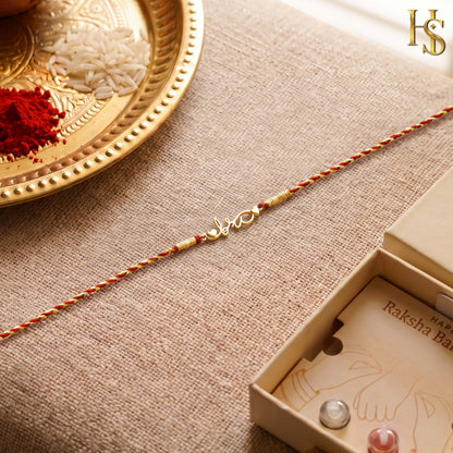 Heart Bro Silver Rakhi for Brother – 925 Silver