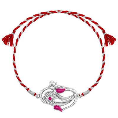 Ganesh Rakhi For Boys & Men in 92.5 Sterling Silver