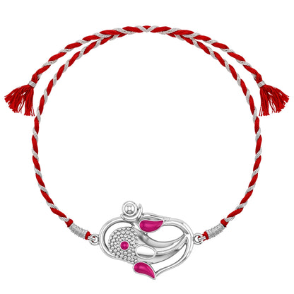 Ganesh Rakhi For Boys & Men in 92.5 Sterling Silver