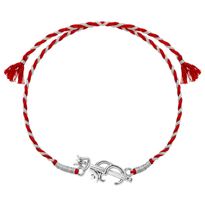 Om Trishul Rakhi For Boys & Men in 92.5 Sterling Silver
