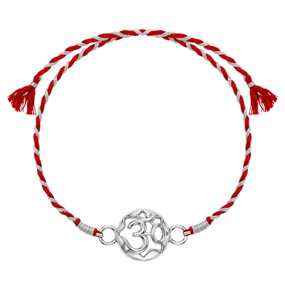 Shield Om Rakhi For Boys & Men in 92.5 Sterling Silver