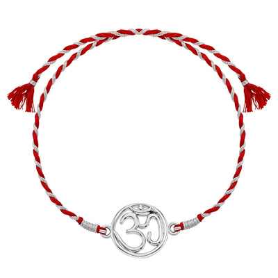 Om Rakhi For Boys & Men in 92.5 Sterling Silver
