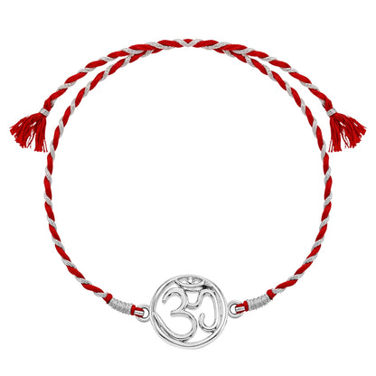 Om Rakhi For Boys & Men in 92.5 Sterling Silver