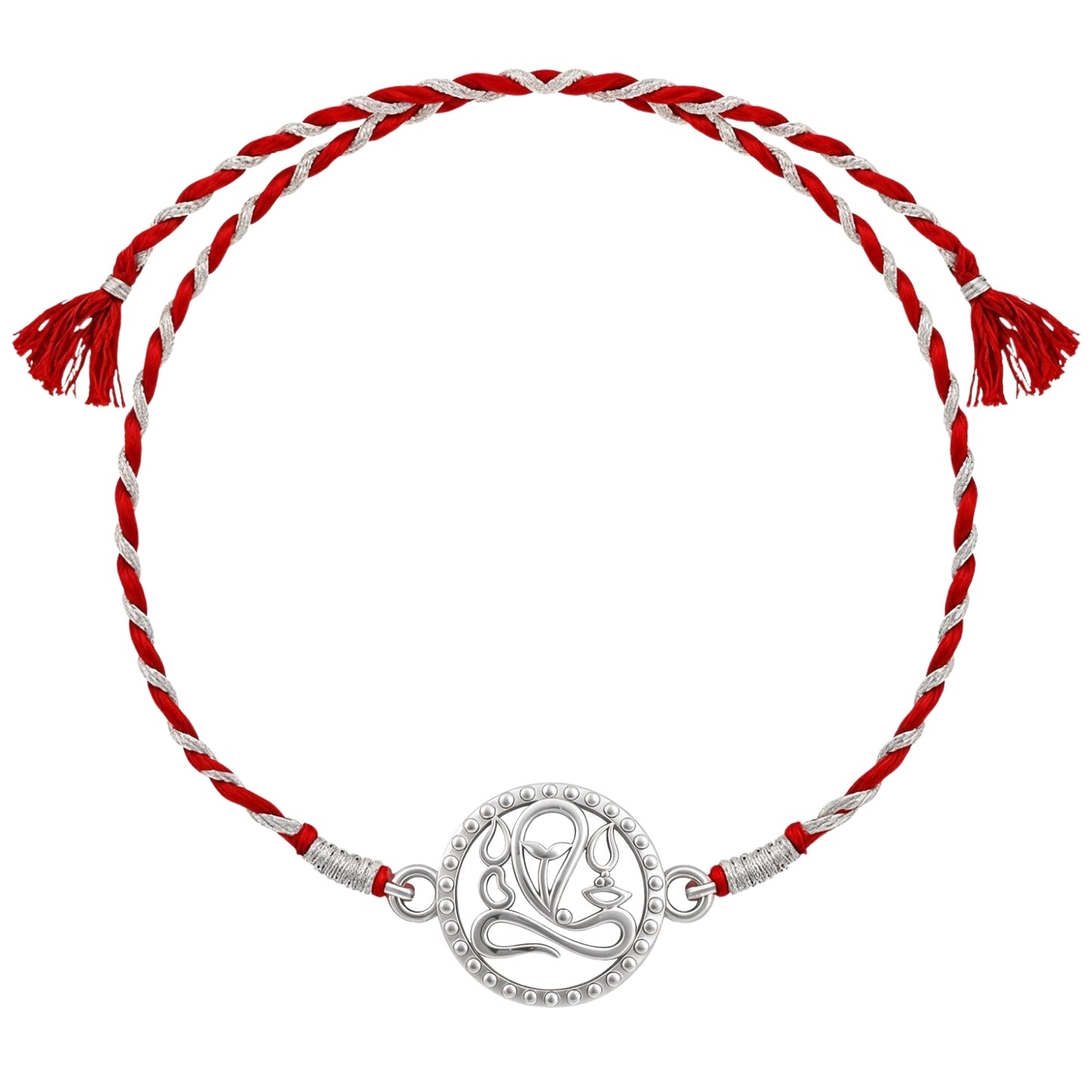 Vigneshwara Rakhi For Boys & Men in 92.5 Sterling Silver
