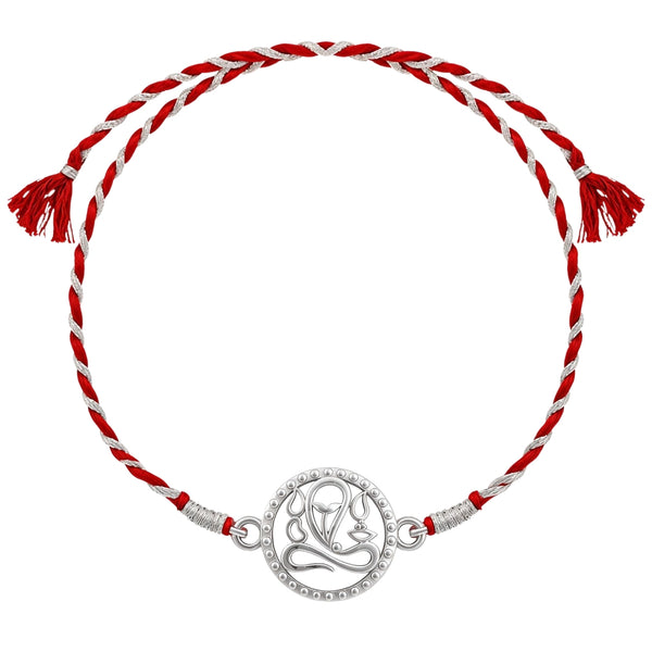 Vigneshwara Silver Rakhi for Brother – 925 Silver