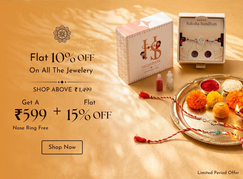 Celebrate Raksha Bandhan in pure silver - silver rakhi gift box with festive thali
