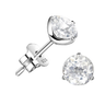 Real Clear Quartz Earrings in 925 Sterling Silver