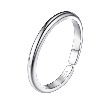 Classic Single Band Toe Ring - Band Ring - 925 Sterling Silver - 1 Piece