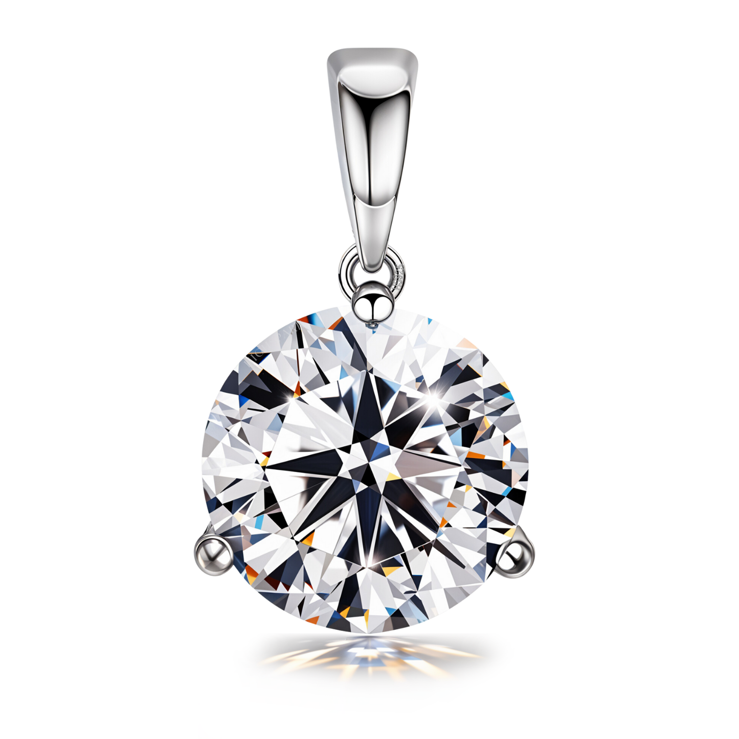 Cute Sparkling Martini Pendant With Chain in 925 Sterling Silver For Women HighSpark