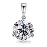 Sparkling Martini Necklace with American Diamond in Sterling Silver