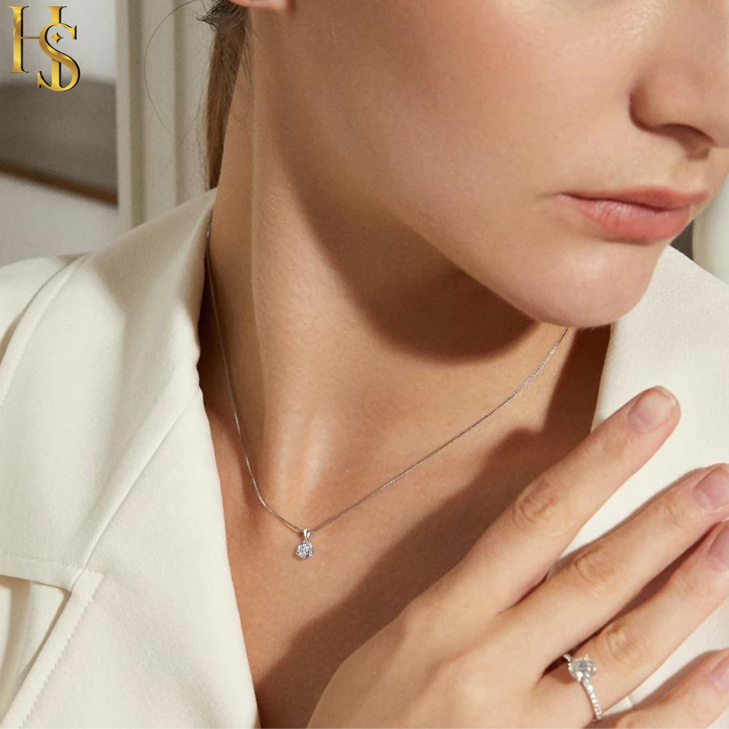 Cute Sparkling Martini Pendant With Chain in 925 Sterling Silver For Women HighSpark