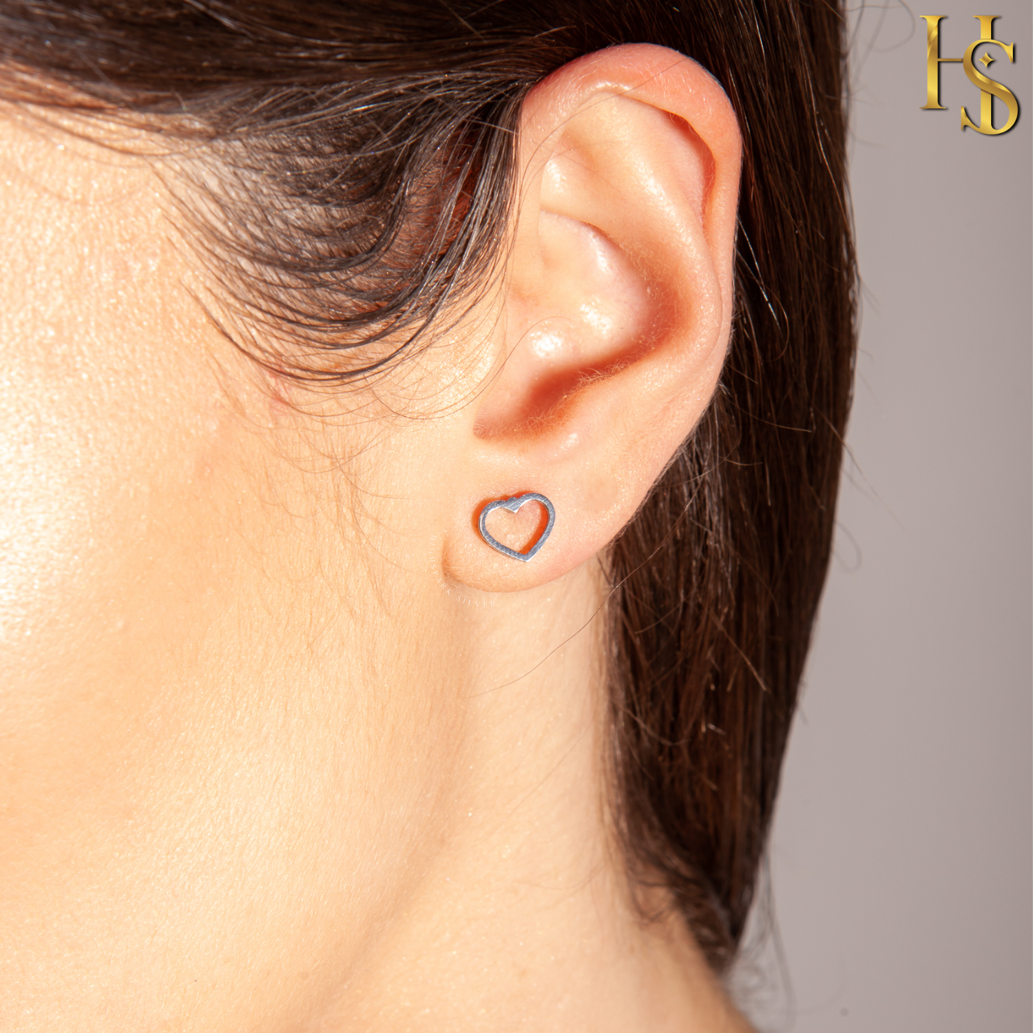 Dazzling Heart Stud Earrings in 925 Sterling Silver With Stunning Shine for Women HighSpark