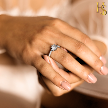 Enchanting Blossom Pearl Ring in 925 Sterling Silver for Women HighSpark