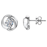 Everlasting Solitaire Stud Earrings in 925 Sterling Silver