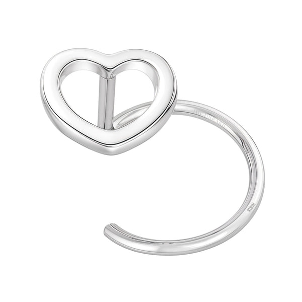 Heart Nose Pin in 92.5 Sterling Silver for Women