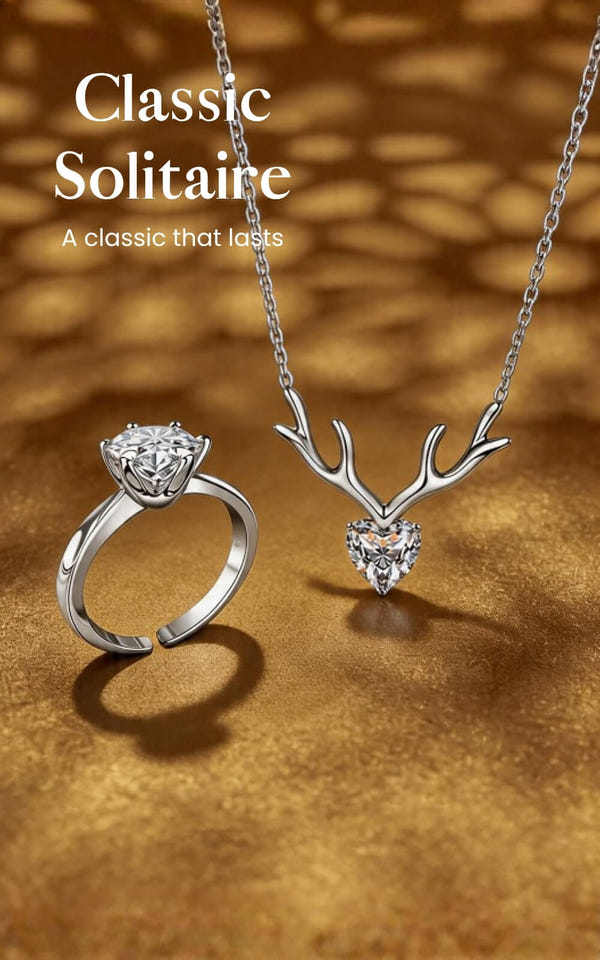 Solitaire silver jewellery — Classic Solitaire collection