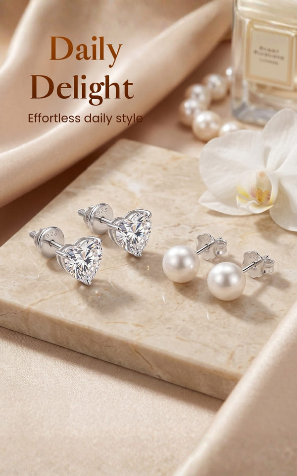 Daily-wear silver jewellery — Daily Delight collection