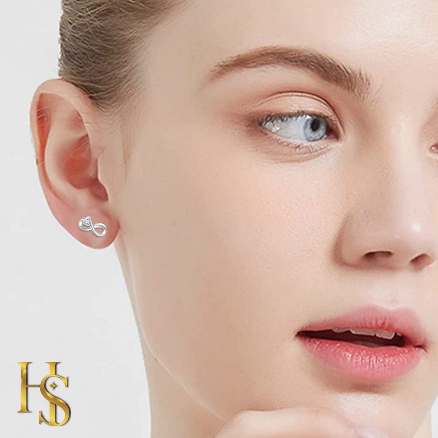 Infinite Love Earrings in 92.5 Sterling Silver With Diamond like Brilliance Zirconia HighSpark