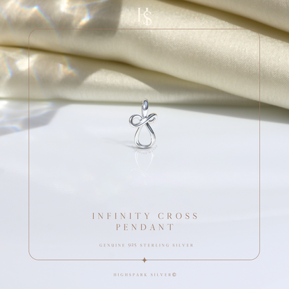 Infinity Cross Pendant Necklace for women HighSpark