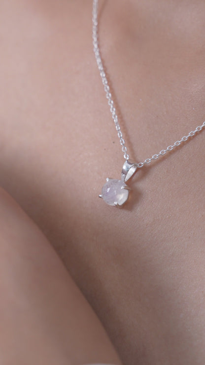 Real Moonstone Chandra Moti Pendant in 925 Sterling Silver