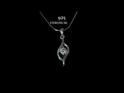 Classic Dew Drop Solitaire Pendant in 92.5 Sterling Silver With Diamond like Brilliance Zirconia