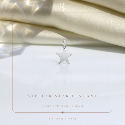 Rising Star Pendant Necklace in 92.5 Silver HighSpark