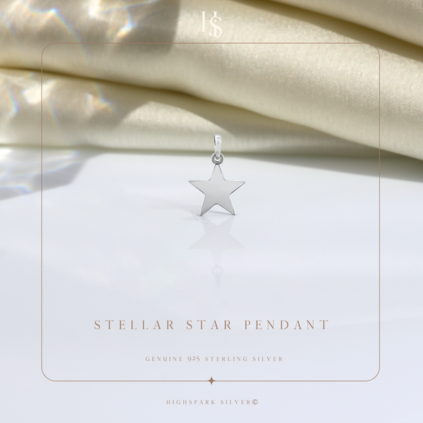 Rising Star Pendant Necklace in 92.5 Silver