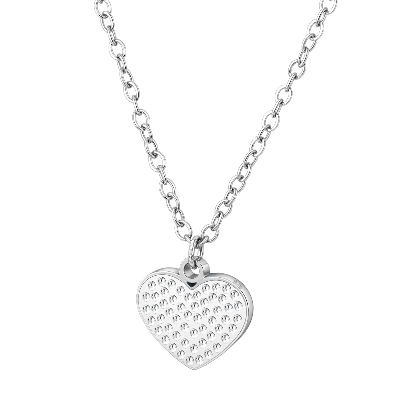 Sweet Heart Pendant & Chain in 925 Sterling Silver for Women With Diamond like Brilliance Zirconia HighSpark